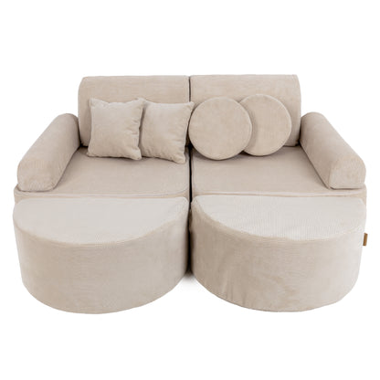 The Cosy Sofa MAX, Slimline Corduroy, Ecru