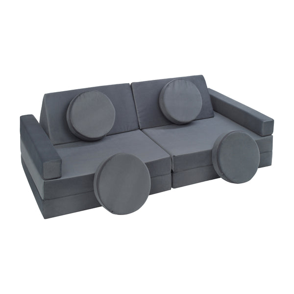 Soft Play Modular Couch, Dark Grey