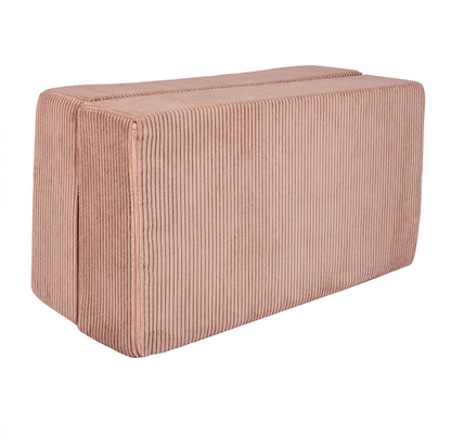 The Cube Couch, Chunky Corduroy Powder Rose