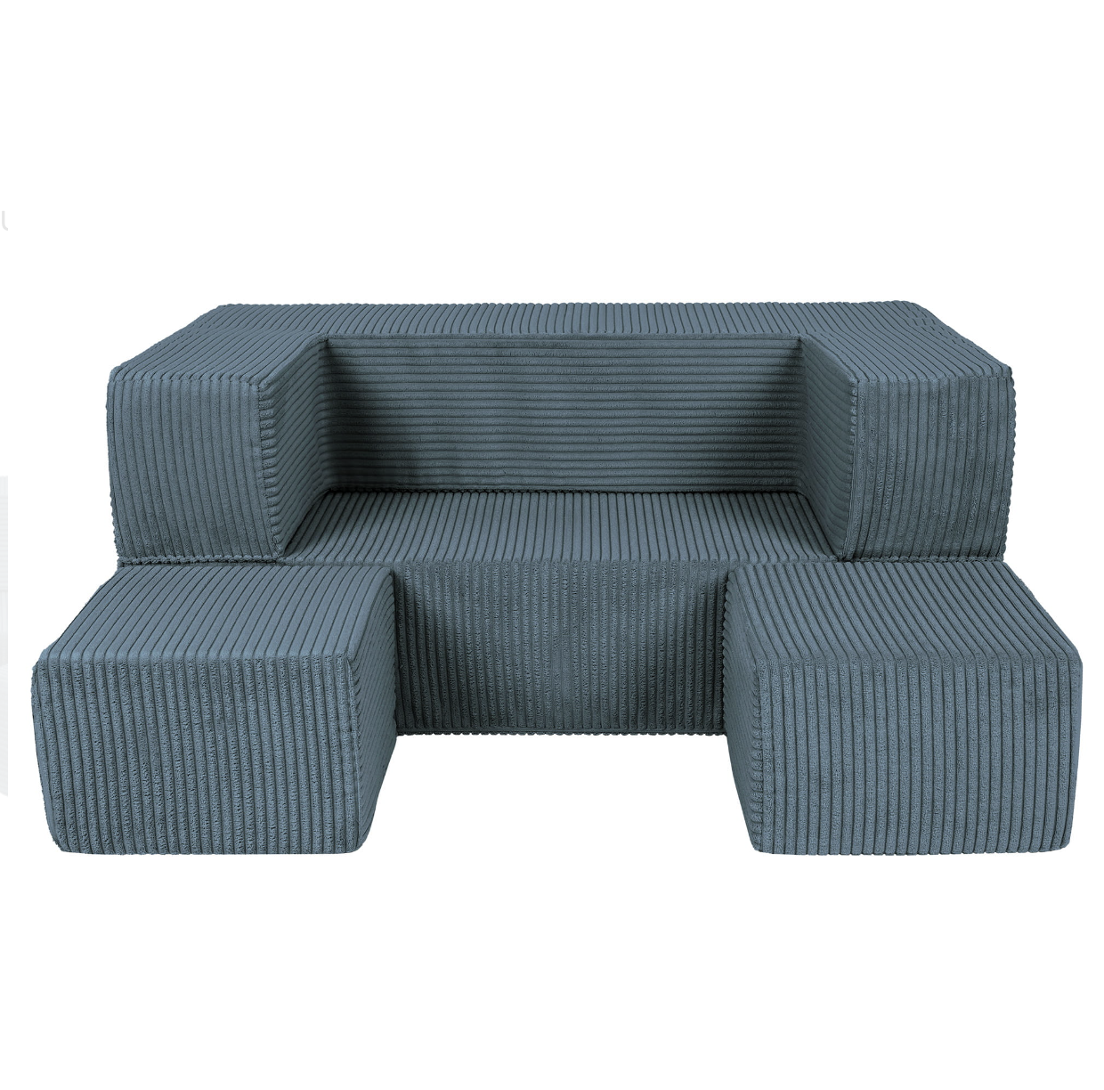 The Cube Couch, Chunky Corduroy Teal