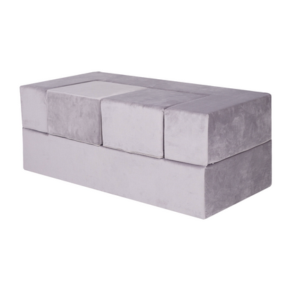 The Cube Couch, Velvet Grey