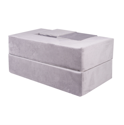 The Cube Couch, Velvet Grey