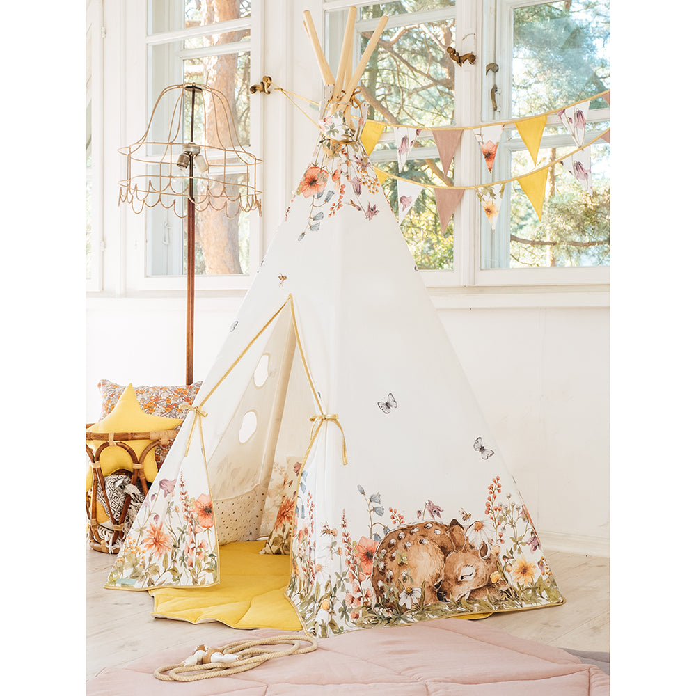 Pattern Teepee Tent, Wildflowers & Meadows