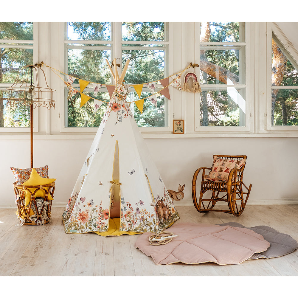 Pattern Teepee Tent, Wildflowers & Meadows