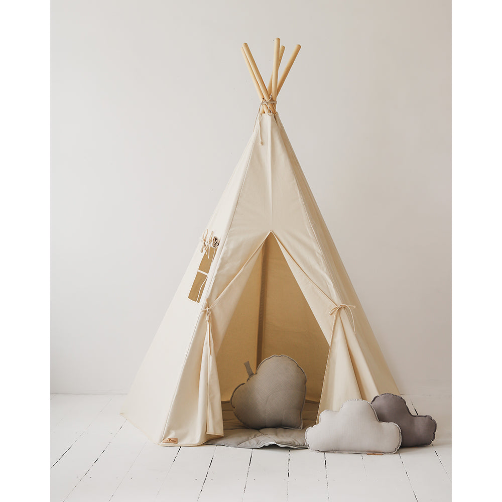 Classic Teepee Tent Beige The Cosy Nursery