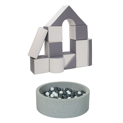 Castle + Ball Pit BUNDLE - Grey