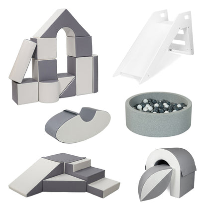 The Mega Jumbo Soft Play BUNDLE - Grey