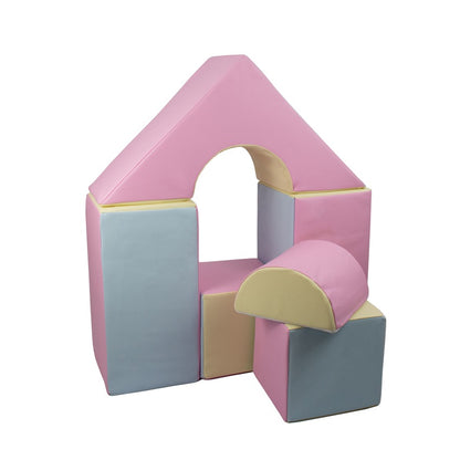 6 Piece Castle Set Pastel