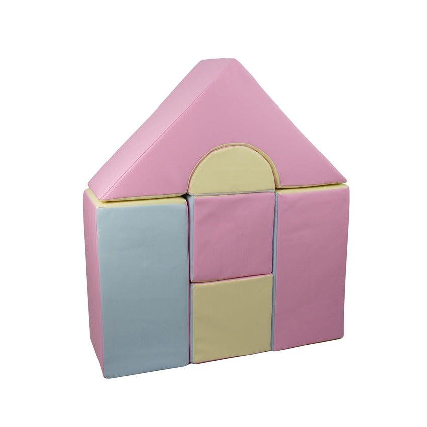 6 Piece Castle Set Pastel