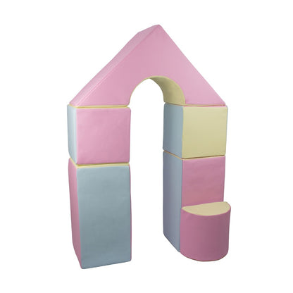 6 Piece Castle Set Pastel