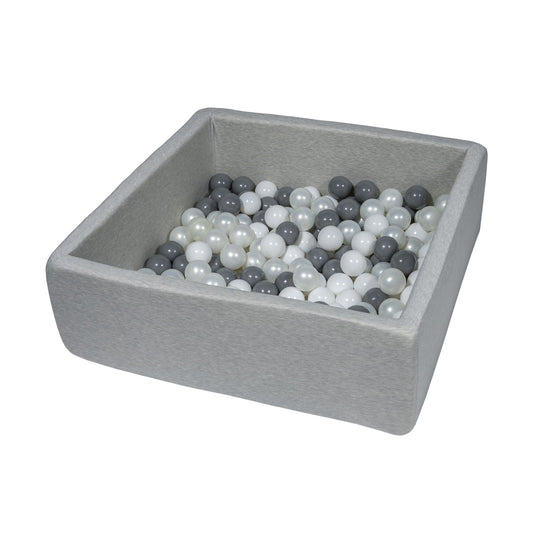 Cosy Medium Square Ball Pit, Grey