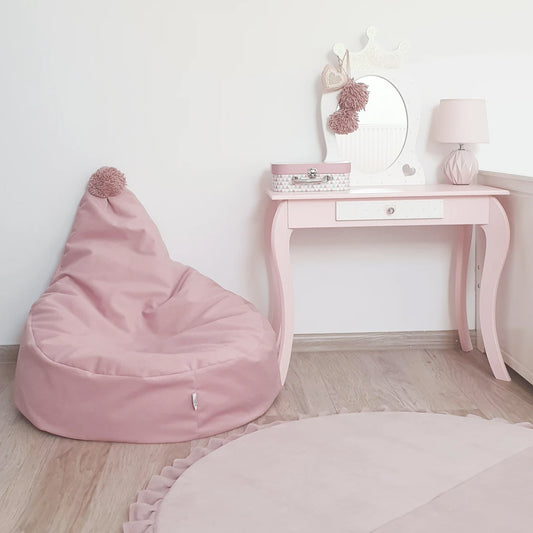 Velvet Beanbag Pink